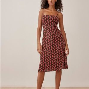 NEW Reformation Peach Dress Rose Cassandra